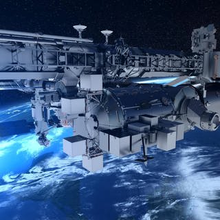 Die Nutzlastplattform Bartolomeo von Airbus wird am europäischen Modul Columbus der Internationalen Raumstation ISS angebracht werden.