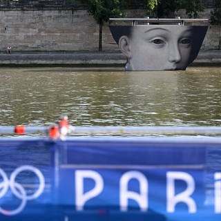 Fluss Seine in Paris bei den Olympischen Spielen
