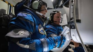 Die NASA Astronauten Butch Wilmore und Suni Williams ahnen bei ihrem Start mit dem Starliner noch nicht, dass sie mehr als zwei Monate auf der ISS festsitzen würden.