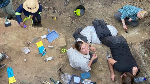 Tina Lüdcke besucht für ihre Forschung auch Ausgrabungsstellen im südöstlichen Afrika.