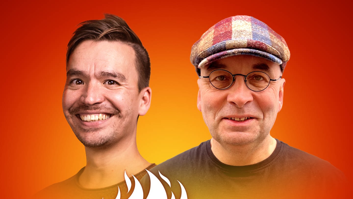 Armin Himmelrath und Bob Blume auf dem Podcast-Cover von 