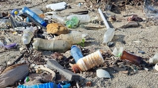 Plastikmüll am Strand